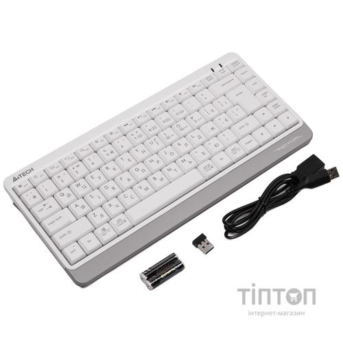 Клавіатура бездротова A4Tech FBK11 White