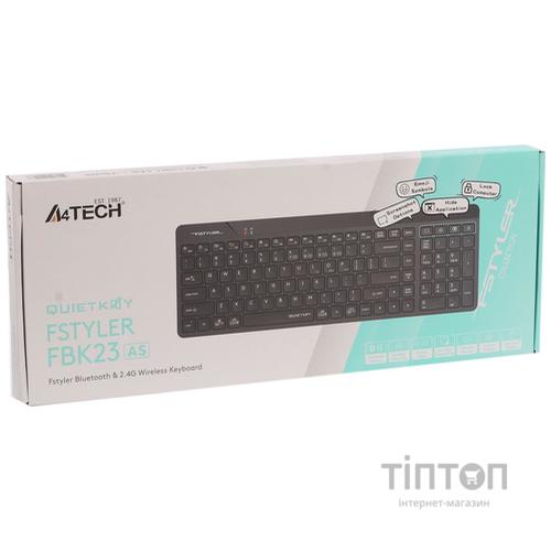 Клавіатура бездротова A4Tech FBK23 AS Black