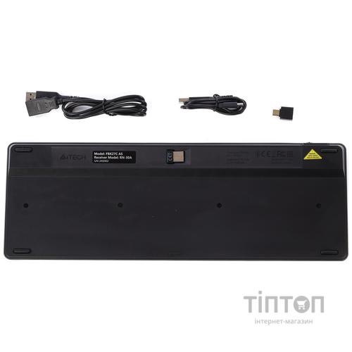 Клавіатура бездротова A4Tech FBK27C AS Black