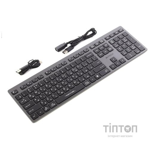 Клавіатура бездротова A4Tech FBX50C Grey