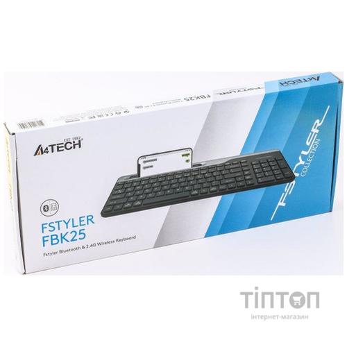 Клавіатура A4Tech FBK25 Wireless Black
