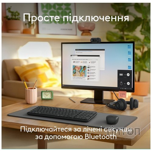 Клавіатура Logitech K250 Bluetooth UA Graphite (920-013822)