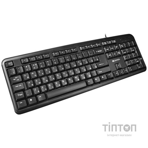 Клавіатура Canyon CNE-CKEY01-RU Black USB (CNE-CKEY01-RU)