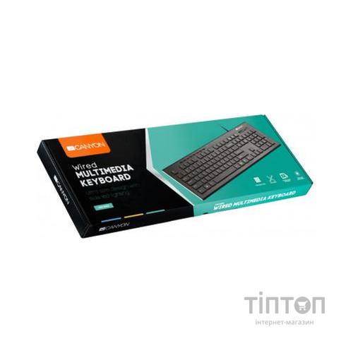 Клавіатура Canyon CNS-HKB2-RU Black USB (CNS-HKB2-RU)
