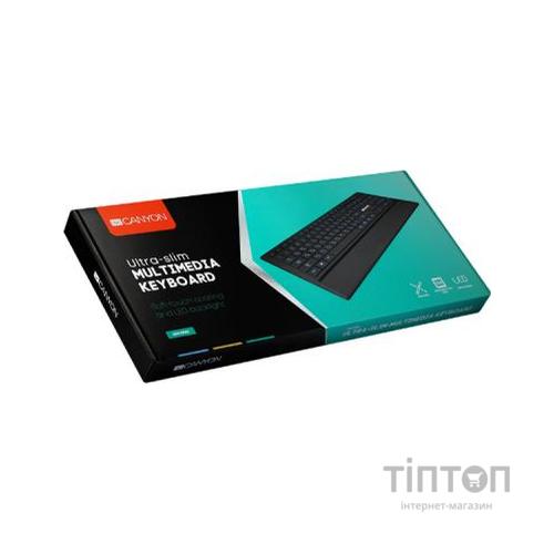 Клавіатура Canyon CNS-HKB6-RU Black USB (CNS-HKB6-RU)