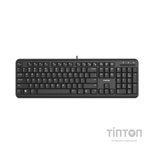Клавіатура Canyon HKB-20 USB Black (CNS-HKB02-RU)
