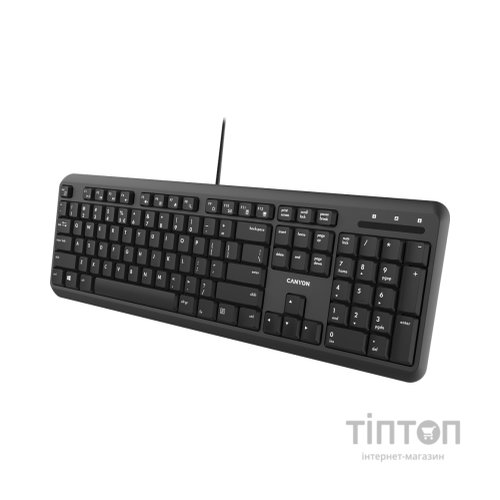 Клавіатура Canyon HKB-20 USB Black (CNS-HKB02-RU)