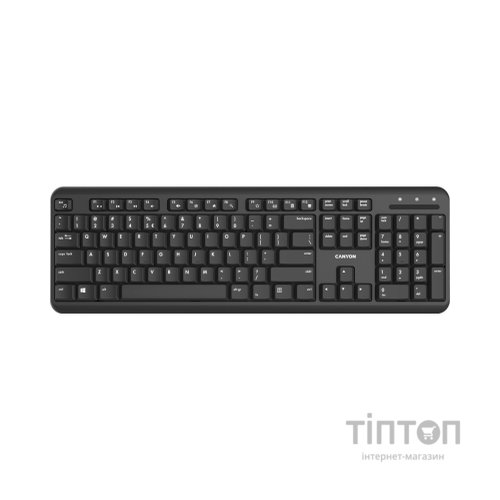 Клавіатура Canyon W20 Wireless Black (CNS-HKBW02-RU)