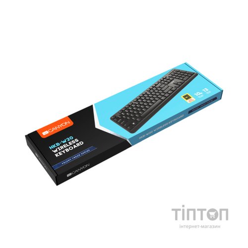 Клавіатура Canyon W20 Wireless Black (CNS-HKBW02-RU)