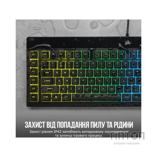 Клавіатура Corsair K55 RGB Pro USB UA Black (CH-9226765-RU)
