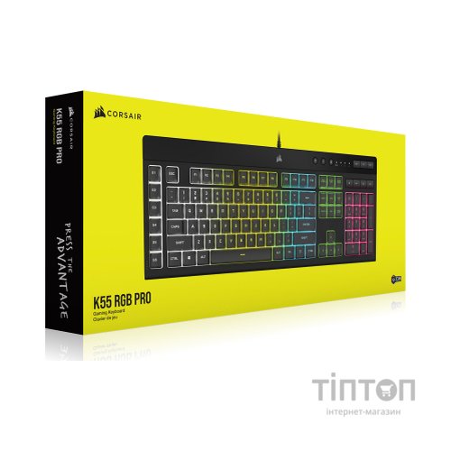 Клавіатура Corsair K55 RGB Pro USB UA Black (CH-9226765-RU)