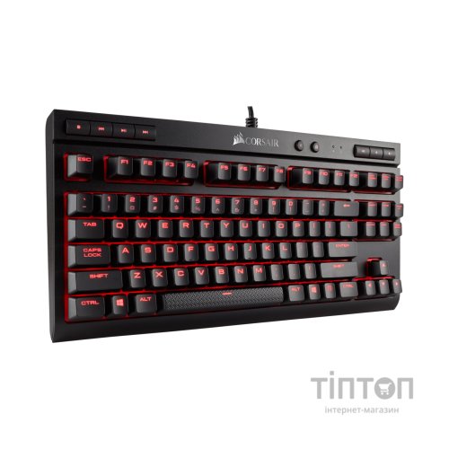 Клавіатура Corsair K63 Cherry MX Red UA USB Black (CH-9115020-RU)
