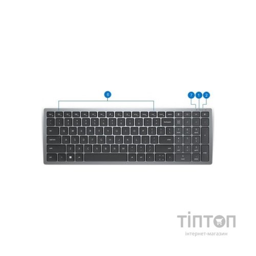 Клавіатура Dell Compact Multi-Device Wireless Keyboard KB740 RU (580-AKOZ)