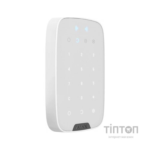 Клавіатура до охоронної системи Ajax KeyPad Plus біла