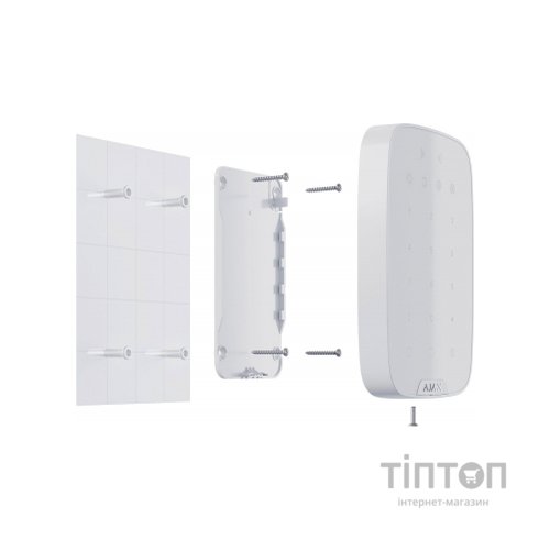 Клавіатура до охоронної системи Ajax KeyPad Plus біла