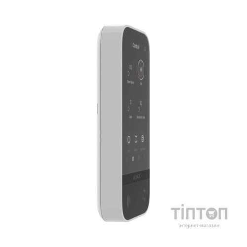 Клавіатура до охоронної системи Ajax KeyPad TouchScreen біла