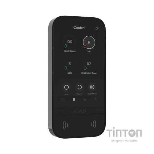 Клавіатура до охоронної системи Ajax KeyPad TouchScreen black