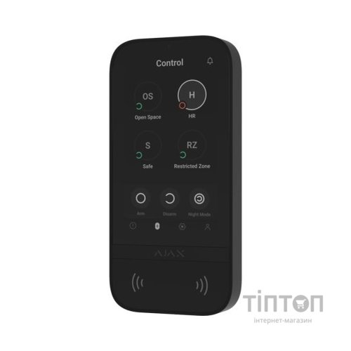 Клавіатура до охоронної системи Ajax KeyPad TouchScreen black