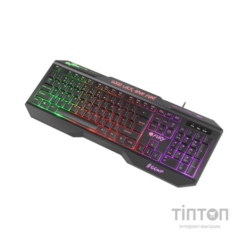 Клавіатура Fury Hellfire 2 LED Backlight USB Black (NFU-1586)