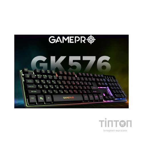 Клавіатура GamePro GK576 Nitro+ USB Black (GK576)