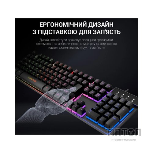 Клавіатура GamePro GK576 Nitro+ USB Black (GK576)