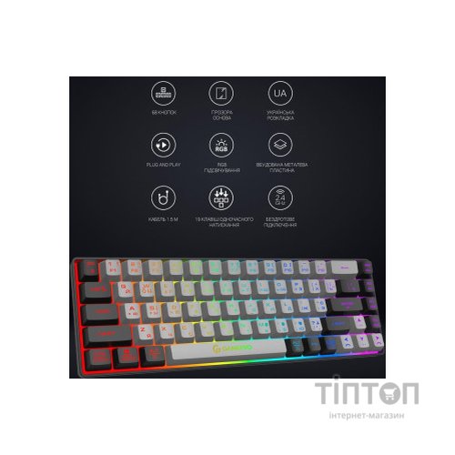 Клавіатура GamePro GK935 Wireless LED Black (GK935)