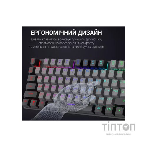 Клавіатура GamePro MK100B Blue Switch LED USB Black (MK100B)