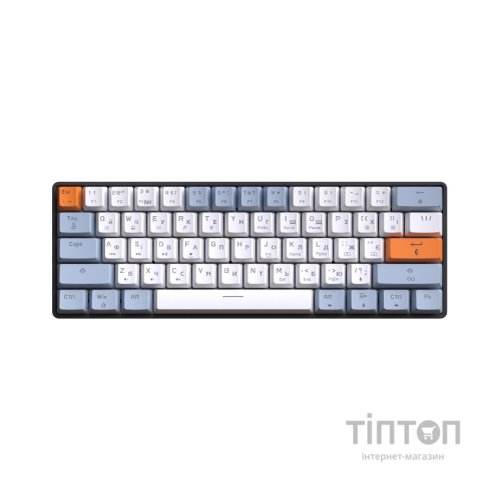 Клавіатура GamePro MK130R Hot-Swap Red Swich RGB USB UA Black (MK130R)