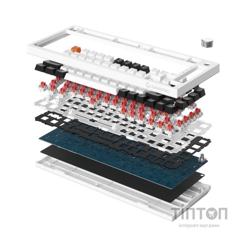 Клавіатура GamePro MK160B Hot-Swap Red Swich RGB USB UA Black (MK160B)