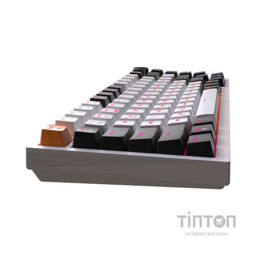 Клавіатура GamePro MK160W Hot-Swap Red Swich RGB USB UA White (MK160W)