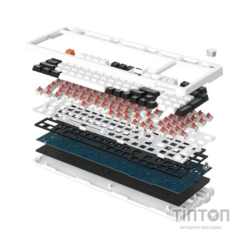 Клавіатура GamePro MK170B Hot-Swap Red Swich RGB USB UA Black (MK170B)