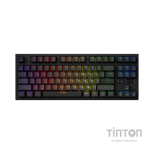 Клавіатура GamePro MK180B Hot-Swap Red Swich RGB USB UA Black (MK180B)