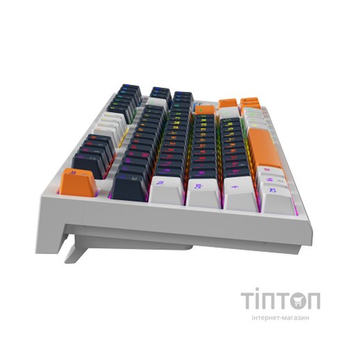 Клавіатура GamePro MK180W Hot-Swap Red Swich RGB USB UA White (MK180W)