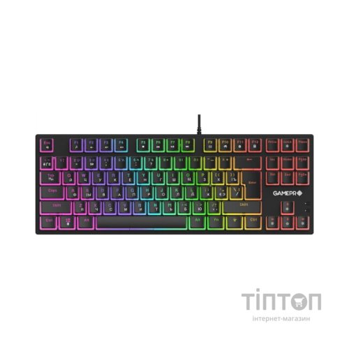 Клавіатура GamePro MK80B RGB Blue Switch USB Black (MK80B)
