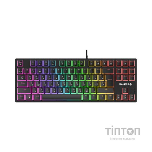 Клавіатура GamePro MK80R Red Switch RGB USB Black (MK80R)