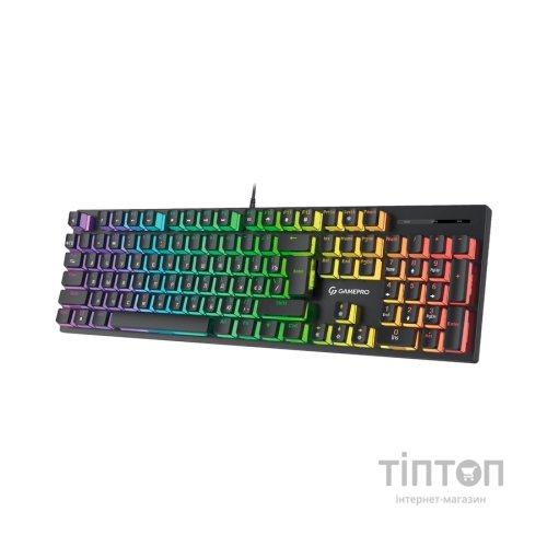 Клавіатура GamePro MK85B Blue Switch RGB USB Black (MK85B)