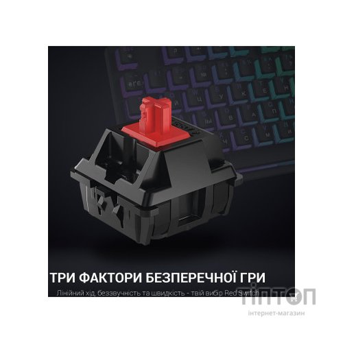 Клавіатура GamePro MK85R Red Switch RGB USB Black (MK85R)