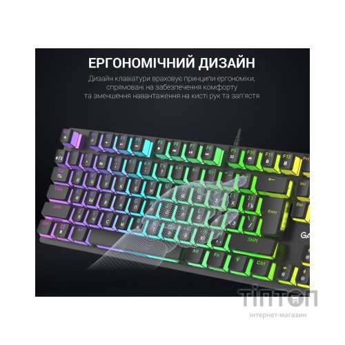 Клавіатура GamePro MK85R Red Switch RGB USB Black (MK85R)