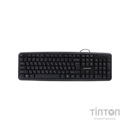 Клавіатура Gembird KB-103-UA чорна, PS/2