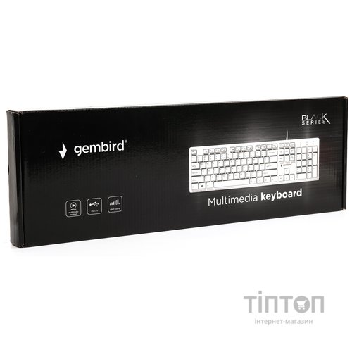 Клавіатура Gembird KB-MCH-03-W-UA USB White (KB-MCH-03-W-UA)