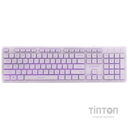 Клавіатура Gembird KB-UML3-01-W-UA USB White (KB-UML3-01-W-UA)