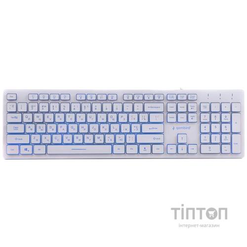 Клавіатура Gembird KB-UML3-01-W-UA USB White (KB-UML3-01-W-UA)