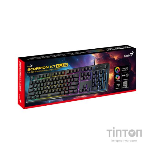 Клавіатура Genius Scorpion K7 Plus USB UA Black (31310056404)