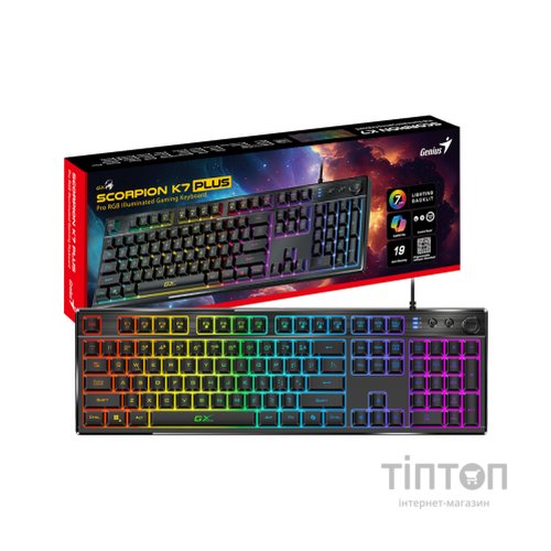 Клавіатура Genius Scorpion K7 Plus USB UA Black (31310056404)