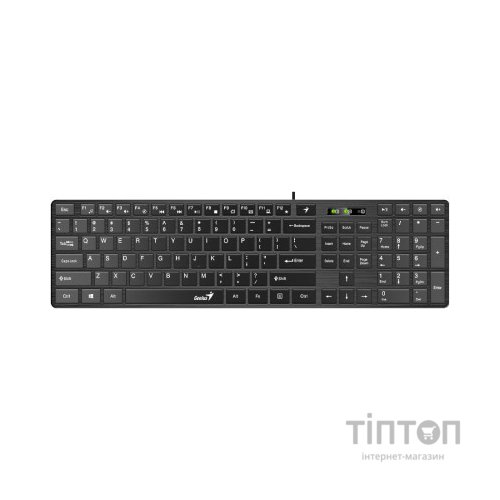 Клавіатура Genius SlimStar 126 USB Black Ukr (31310017407)