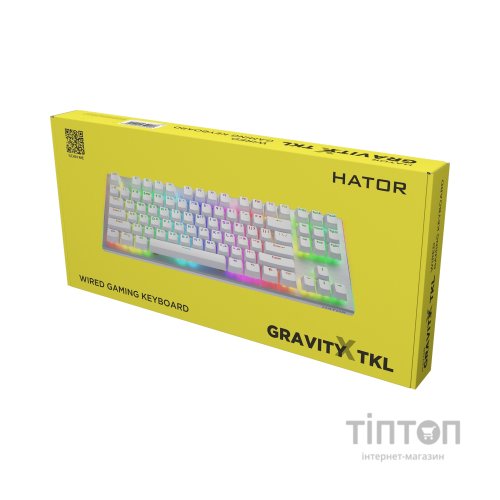 Клавіатура Hator Gravity X TKL Orange USB White (HTK551UA)