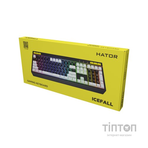 Клавіатура Hator Icefall USB Black/White (HTK400UA)