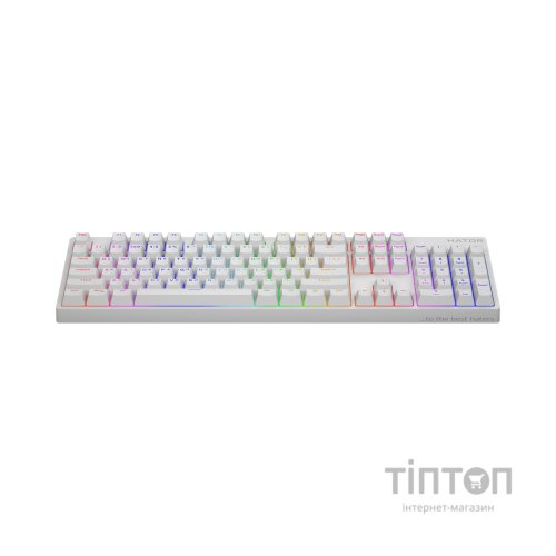 Клавіатура Hator Rockfall 2 Mecha Orange USB White (HTK-711)