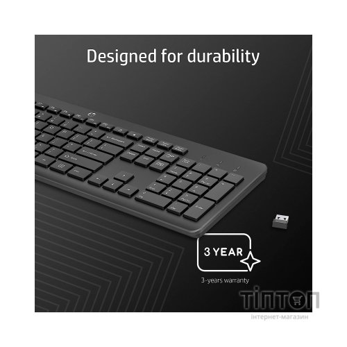 Клавіатура HP 230 Wireless UA Black (3L1E7AA)