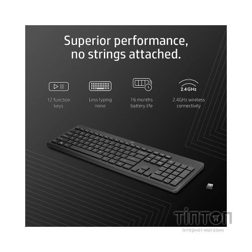 Клавіатура HP 230 Wireless UA Black (3L1E7AA)